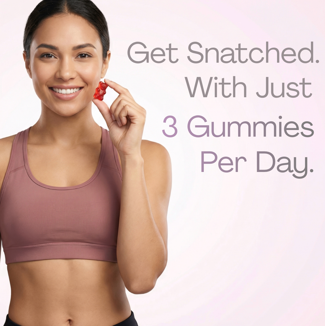 Snatched. Strawberry Creatine Gummies